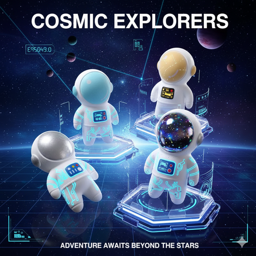 Starlight Squadron Astronaut Squishy – The Ultimate Sensory Party Favor & Glow-Tech Birthday Gift for Space Lovers