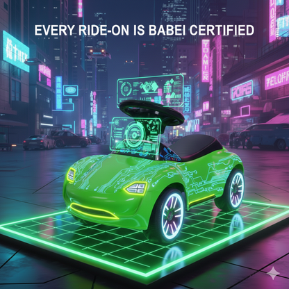 Neon Ride-On Baby Walker: Electric Future Kids Push Car with Silent Wheels & Music, Interactive Toddler Ride-On Toy for Boys & Girls 10M - 4 Years