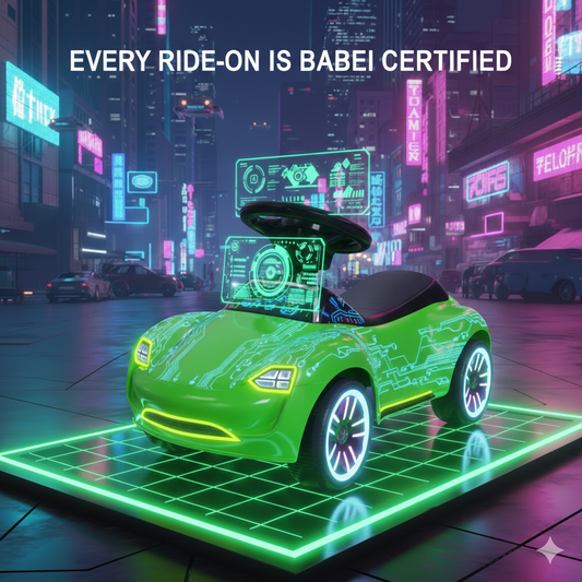 Neon Ride-On Baby Walker: Electric Future Kids Push Car with Silent Wheels & Music, Interactive Toddler Ride-On Toy for Boys & Girls 10M - 4 Years