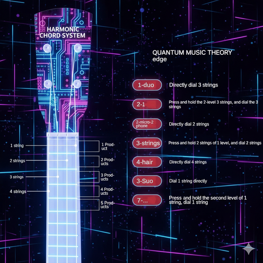 FutureGlow Sci-Fi Electronic Ukulele - 15-Inch Kids’ Musical Learning Toy with Cyberpunk Neon Lights - Perfect Educational Birthday Gift for Boys & Girls