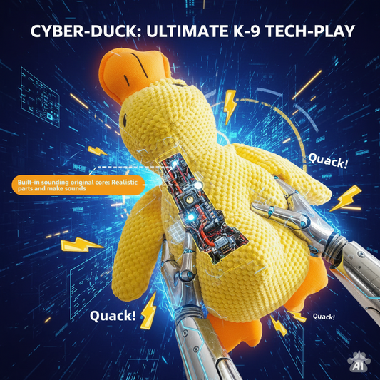 Bite Resistant Plush Duck Toy for Large Puppies | Interactive Squeaky Dog Toy Boredom Relief | Dental Hygiene Teeth Cleaning Dog Chew Toy for Aggressive Chewers Adult Dogs