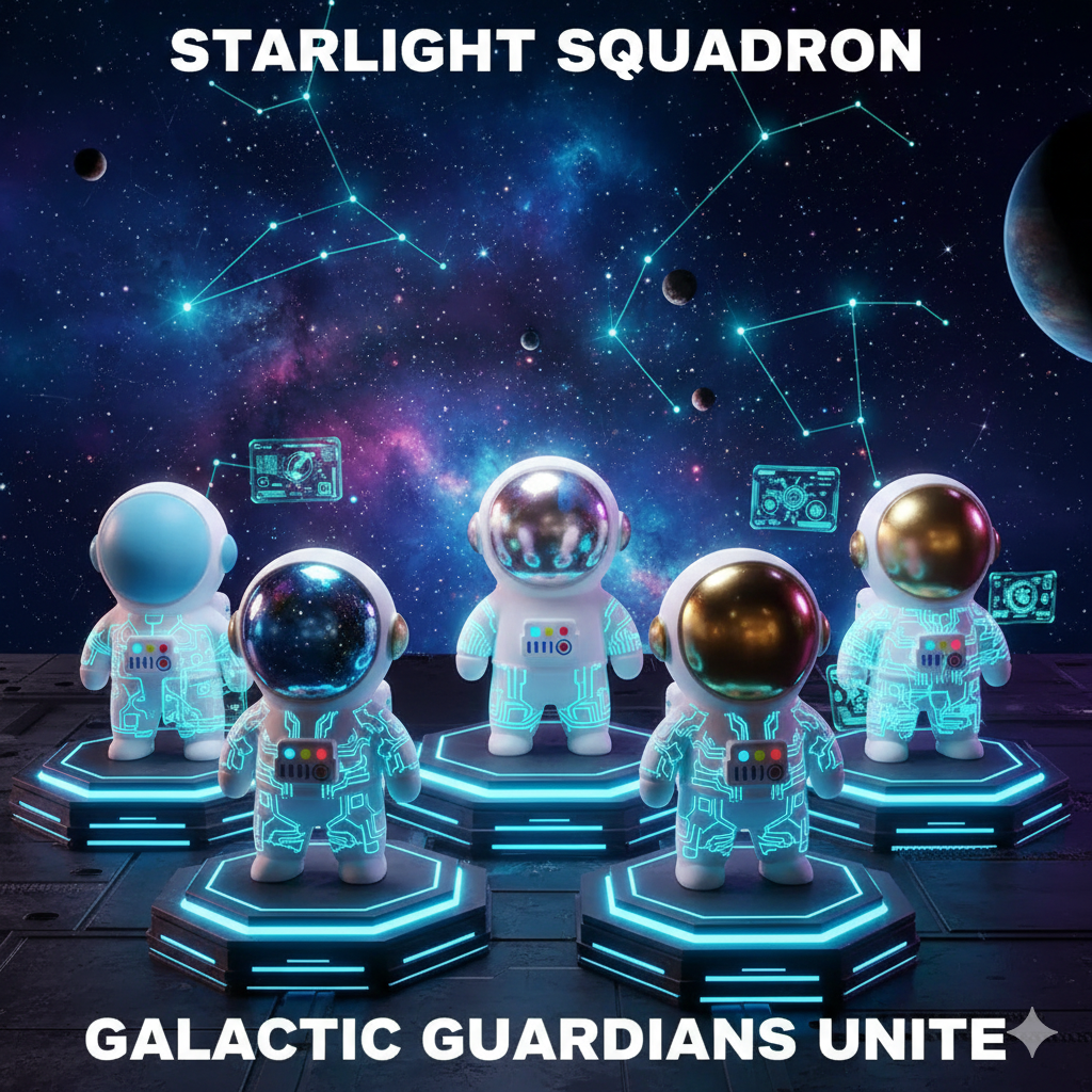 Starlight Squadron Astronaut Squishy – The Ultimate Sensory Party Favor & Glow-Tech Birthday Gift for Space Lovers