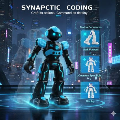 Smart RC Robot for Kids: Interactive Programmable Biped Humanoid Robot - Educational STEM Toy & Perfect Birthday Gift