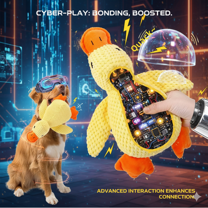 Bite Resistant Plush Duck Toy for Large Puppies | Interactive Squeaky Dog Toy Boredom Relief | Dental Hygiene Teeth Cleaning Dog Chew Toy for Aggressive Chewers Adult Dogs