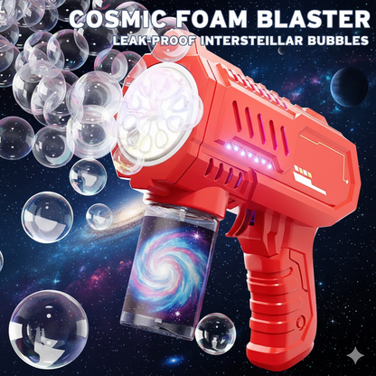 Interstellar Galaxy Bubble Cannon - Next-Gen Fully Automatic Light-Up Bubble Toy, Zero-Gravity Design, Sci-Fi Gift for Boys & Girls (Space Edition)